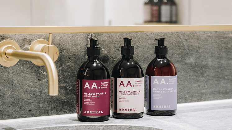 Aamanns Botanical Senses er ny amenities serie på Admiral Hotel ©Admiral Hotel