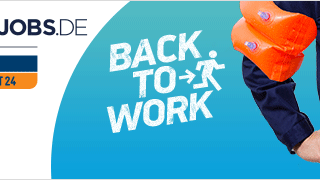 Banner-Motiv Jobs.de "Back to Work"-Kampagne