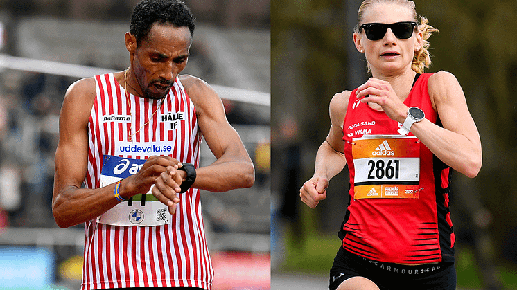 Samuel Tsegay och Hanna Lindholm är högst rankade av de svenska löparna inför adidas Stockholm Marathon 2022. Foto: DECA Text & Bild