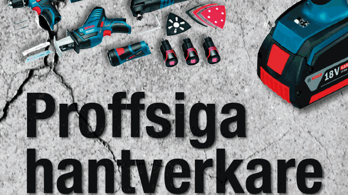 Proffsiga hantverkare ska ha bra verktyg