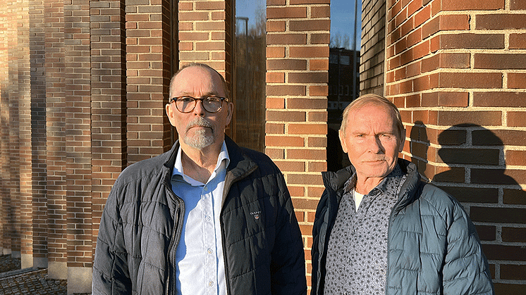 Jan Ställ, förvaltningschef och nämndsordförande Ulf Hartman i samband med fastighets- och servicenämndens beslutet om budget 2025.  Foto: Piteå kommun 