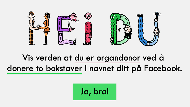 Bokstavdonasjon for Organdonasjon