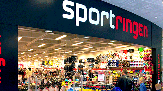 En av Sportringens många butiker 