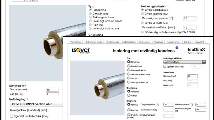 Beräkning ”on the go” med nya webbaserade IsoDim®
