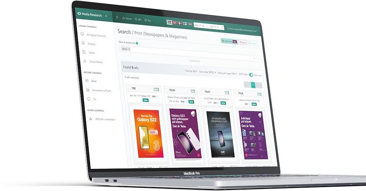 Adfinder samlar alla annonser i medielandskapet på bara några sekunder.