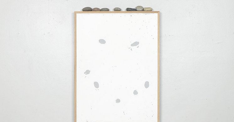 Johan Söderström, Pareidolia, Spackel på ekpanel, 2021