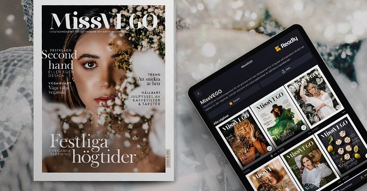 MissVEGO flyttar in på Readly och firar en hållbar jul & nyår