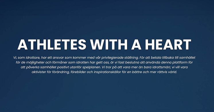 Den professionella fotbollsspelaren Isak Hien lanserar "Athletes with a heart" (AWH), en opinionsplattform för att göra en positiv skillnad i samhället.