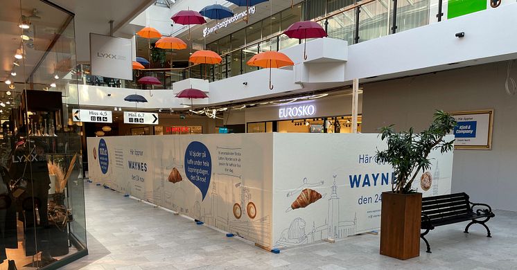 Waynes Coffee öppnar en ny mötesplats för besökarna i Mörby Centrum