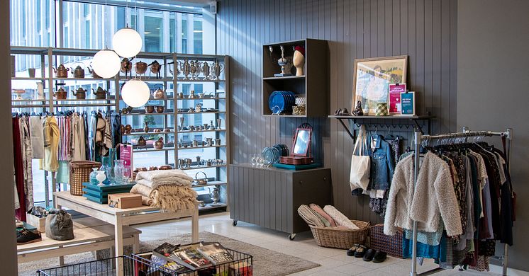 Erikshjälpens butik i Rosenlund. 