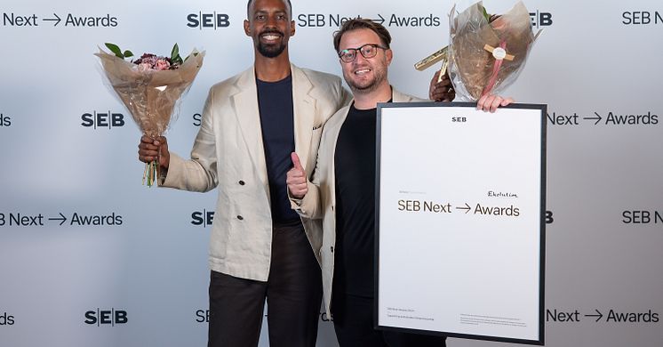 Ekolution vinner SEB Next Awards  för kategorin Transformation - "Driver grön omställning" 