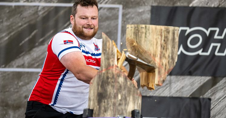 Vebjørn Sønsteby og det norske landslaget er klare for en ny sesong med TIMBERSPORTS®. 