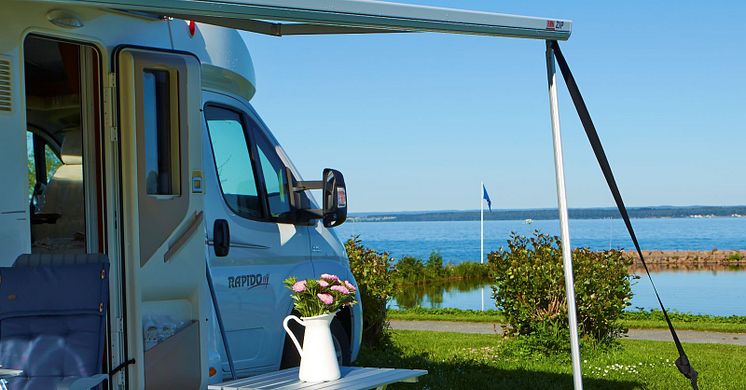 Antalet gästnätter på Sveriges campingplatser ökade till 16,7 miljoner under 2024.  Foto: Anna Hult (bild fri att använda)