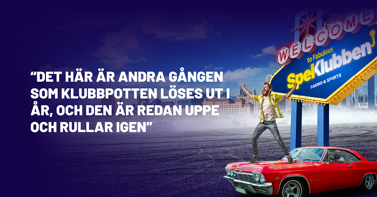 Klubbpotten vinns igen – 1,50 kronor blev till Las Vegas-resa
