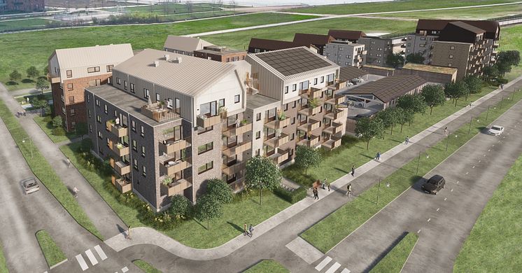 LKF bygger Kanalgårdarna i Södra Råbylund - 166 nya hem i Lund