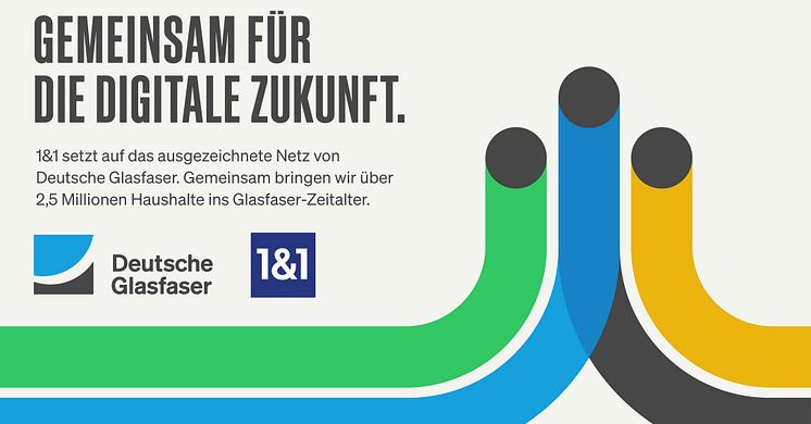 Größere Glasfaser-Anbietervielfalt für Deutschland:1&1 und Deutsche Glasfaser schließen langfristige Kooperationsvereinbarung