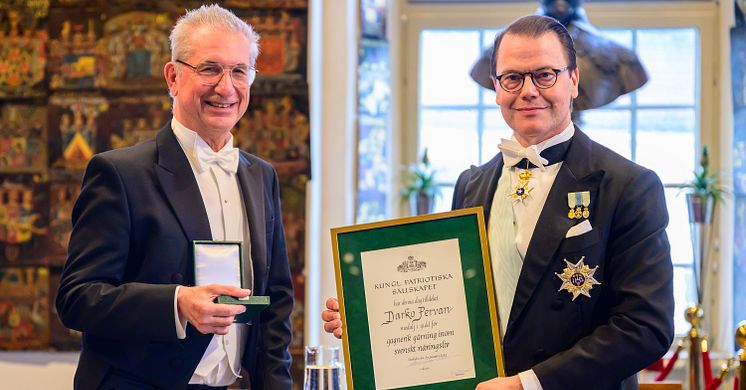 Darko Pervan – Välinge Innovation och Bjelin Group – tilldelas medalj för att med en snillrik uppfinning ha utvecklat golvbranschen och skapat ett världsledande företag.