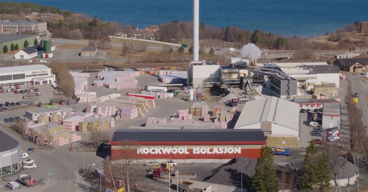 AS ROCKWOOL sin fabrikk på Leangen i Trondheim