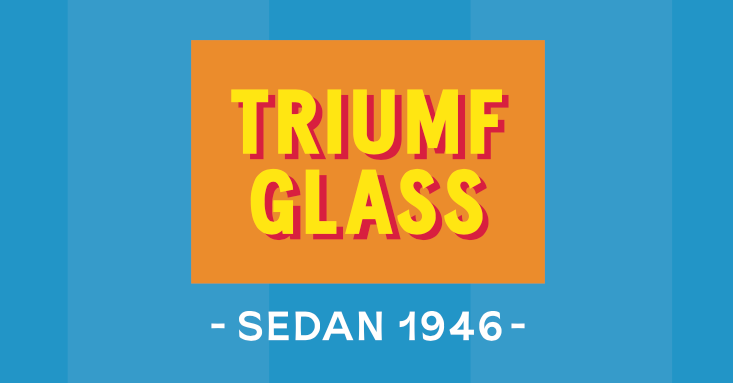 Triumf Glass nya logga och grafiska manér.