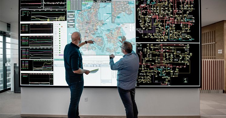 Energinet's Control Center monitors the Danish electricity grid around the clock (photo: Maria Tuxen Hedegaard and Energinet)