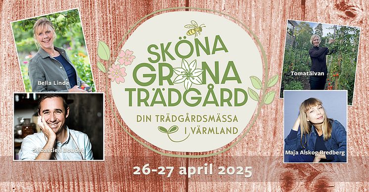 På Sköna Gröna Trädgård 2025 får du lyssna till bland andra Bella Linde, Sébastien Boudet, Tomatälvan och Maja Alskog Bredberg