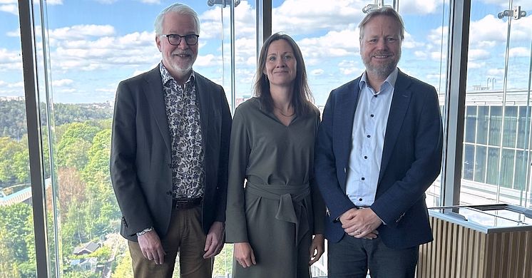 Från vänster: Jonas Jonsson, Gunilla Brogren och Morten Alstad.