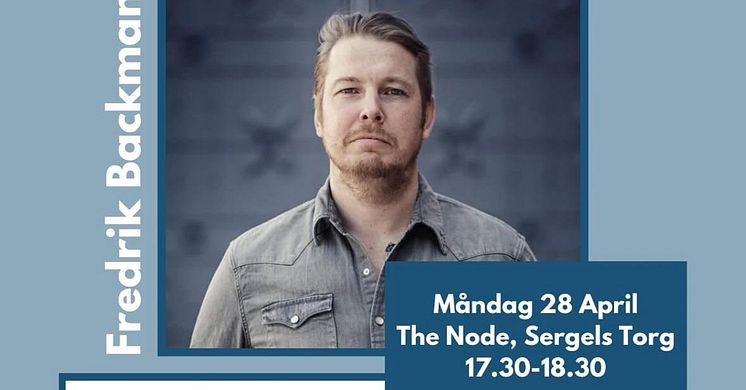 Välkommen till prisutdelning och författarsamtal med Fredrik Backman
