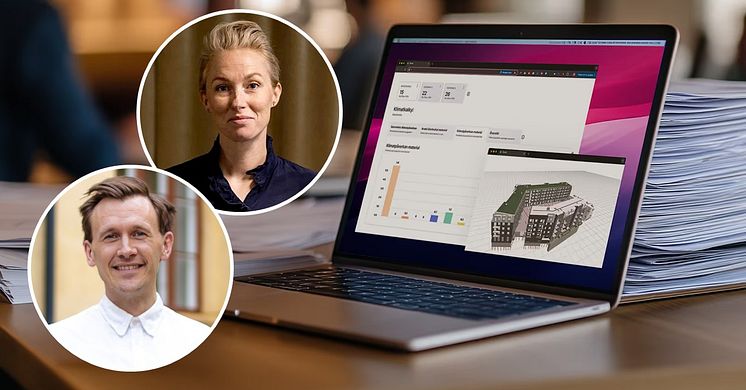 Pelle Tunell, vd, Plant och Hanna Bodbacka, hållbarhetschef, Besqab