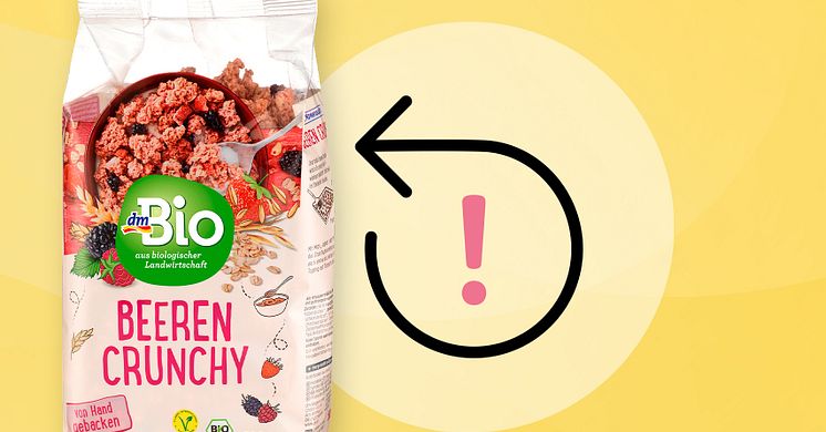 Produktrückruf: dm-drogerie markt ruft vorsorglich den Artikel „dmBio Beeren Crunchy" zurück