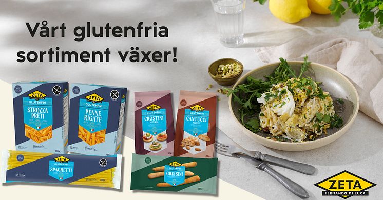 Zetas glutenfria sortiment växer!