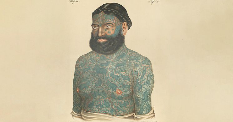 Kapten George Costentenus, porträtt av Carl Heitzmann. Bild med tillstånd av Hagströmers medicinhistoriska bibliotek, Karolinska Institutet.