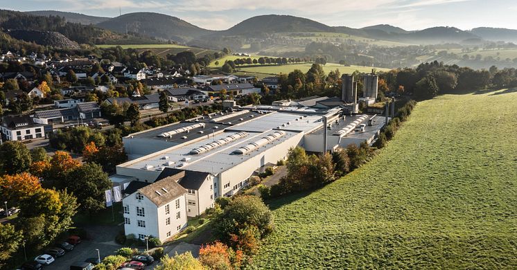 burgbad hat an allen drei deutschen Standorten (hier Bad Fredeburg/Schmallenberg) ein Energiemanagementsystem nach ISO 50001 