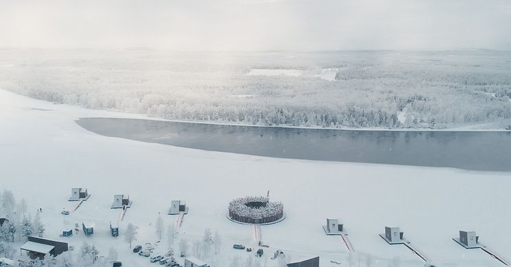 Vinterdagar på Arctic Bath innebär många internationella gäster som kommer och åker på anläggningen