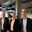 Fra venstre Arne Jebsen, Gunnar Glavin Nybø og Erik Tønnesen
