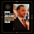 Juho Eklund, Improver of the Bar Industry Finland 2023 at Nordics Bartenders' Choice Awards
