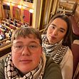 Marte Hansen Haugan og Amanda Hylland Spjeldnæs under tirsdagens debatt om anerkjennelse av Palestina som egen stat, på Stortinget 