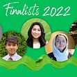 Finalister 2022: Akhila Ram, Samyak Shrimali, Jacqueline Prawira, Eiman Jawwad och Sparsh. 