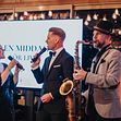 Emelie Sundborn, Rickard Flink och Andreas Emke på Jontefondens insamlingskväll