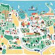 Visionsskiss för nya livet i Sundbyholm. Bilden är framtagen av Jenny Wallmark Designstudio. 