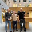 Linus Book (förvaltare, Svenska Hus), Jörgen Dahlström (säljare, bemt AB) och Robin Stefancic (drifttekniker, Svenska Hus) ser fram emot att ge hyresgäster i Skåne ren och frisk inomhusluft.