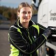 Julia Nylind går inriktning transport på Brogymnasiet. Foto: Linda Dybeck.