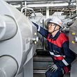 In-Jae, Song, Project Control Manager, at the installation of a Hyper Compressor, Evergreen project construction site, South Korea