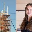 Bild: Habitat 7, kontorshus i massivträ av NCC och Krook & Tjäder. Maria Tjäder, hållbarhetsspecialist, Krook & Tjäder.