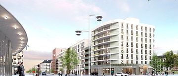 Visionsbild Kvarter 11, etapp IV i Barkarbystaden
