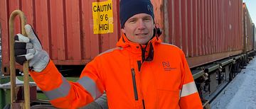 Magnus Grimhed, Marknad- & försäljningschef, Norrköpings Hamn, är mycket glad över att kunna erbjuda kunderna möjlighet till mer hållbara transporter.