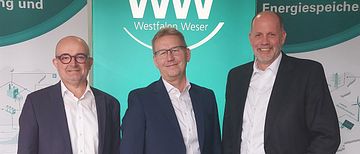 Andreas Speith, Jürgen Noch und Stefan Freitag (v.l.n.r.) blickten bei der Bilanz-Pressekonferenz optimistisch in die Zukunft.