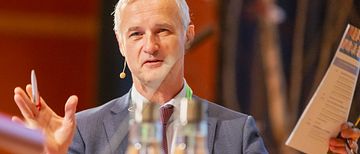 Jakob Lagercrantz talade under Svebios konferens Advanced Biofuels Conference 2018. Foto: Alan Sherrard