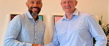 Intelliplans vd Martin Weibull och Niels Wedenborg, vd för Emini A/S