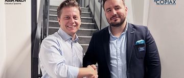 Niklas Wilson Assa Abloy och Kushtrim Bytyci Copiax
