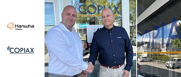 Marcus Ribbing, Hanwha Vision och Mathias Karlsson, Copiax